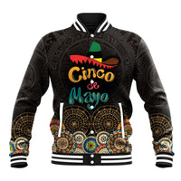 Personalized Mexico Cinco de Mayo Fiesta Baseball Jacket Traditional Sombrero Hat