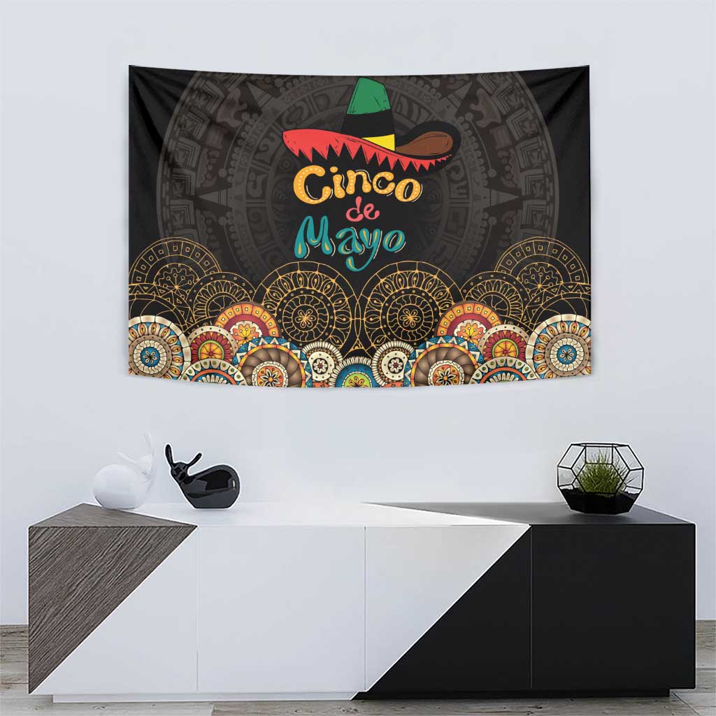 Mexico Cinco de Mayo Fiesta Tapestry Traditional Sombrero Hat