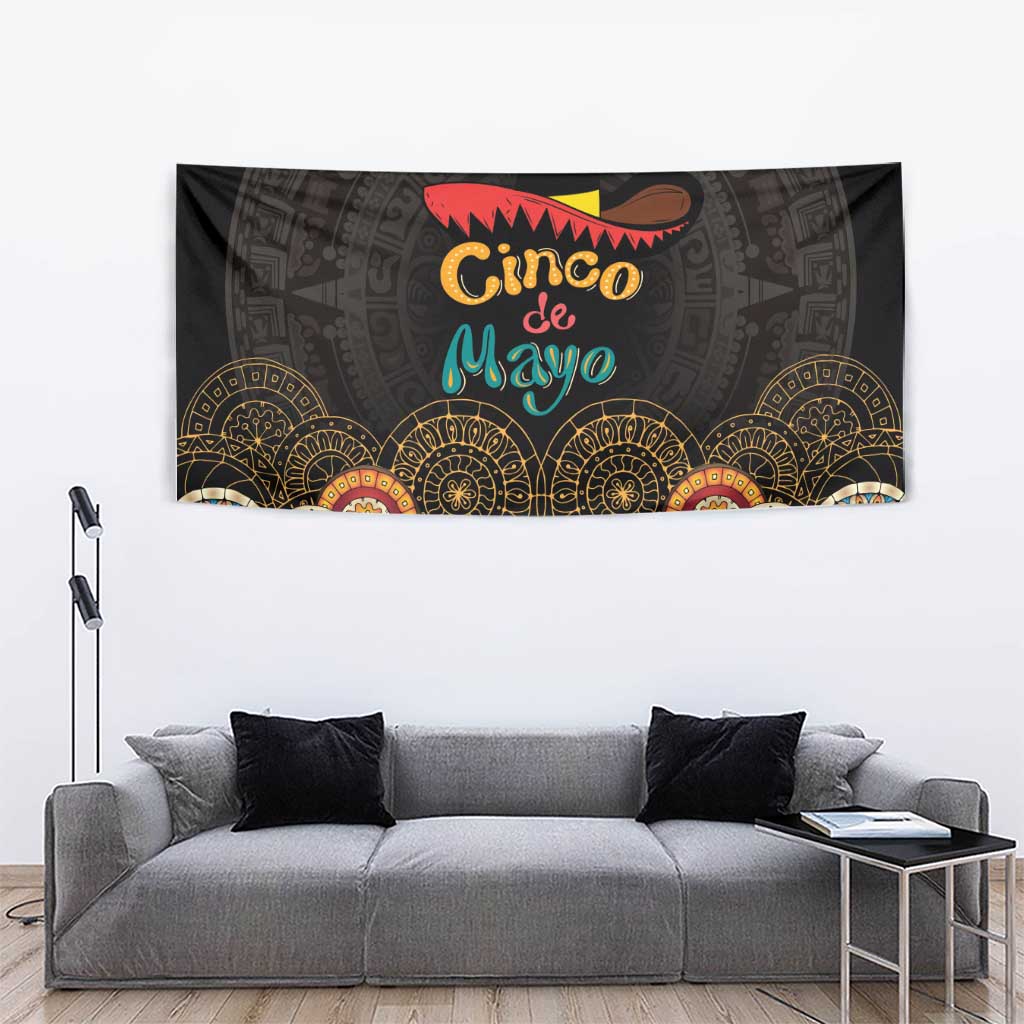 Mexico Cinco de Mayo Fiesta Tapestry Traditional Sombrero Hat