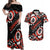 Canada National Indigenous Peoples Day 2024 Couples Matching Off Shoulder Maxi Dress and Hawaiian Shirt Haida Pattern - Wonder Print Shop