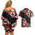 Canada National Indigenous Peoples Day 2024 Couples Matching Off Shoulder Short Dress and Hawaiian Shirt Haida Pattern - Wonder Print Shop