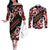 Canada National Indigenous Peoples Day 2024 Couples Matching Off The Shoulder Long Sleeve Dress and Long Sleeve Button Shirt Haida Pattern