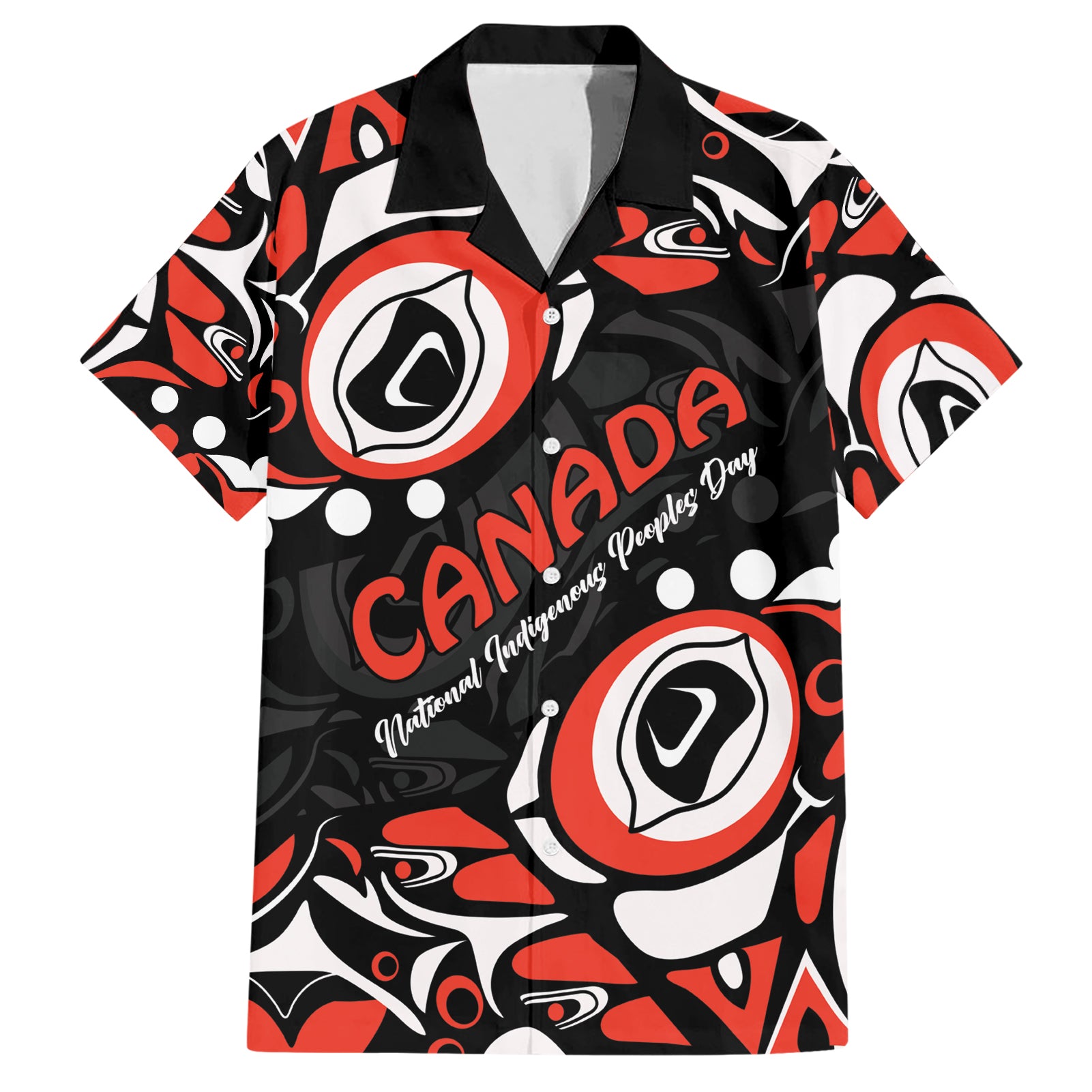 Canada National Indigenous Peoples Day 2024 Hawaiian Shirt Haida Pattern - Wonder Print Shop