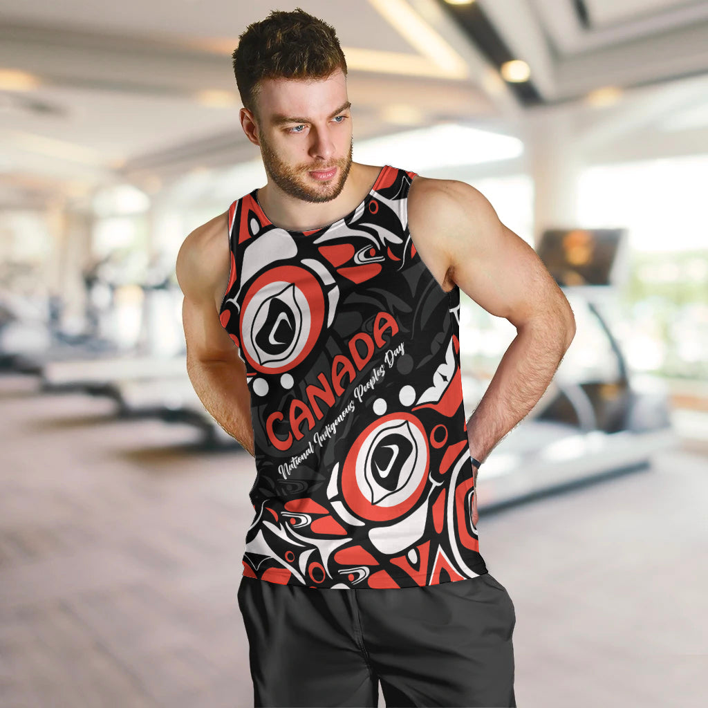 Canada National Indigenous Peoples Day 2024 Men Tank Top Haida Pattern - Wonder Print Shop