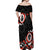 Canada National Indigenous Peoples Day 2024 Off Shoulder Maxi Dress Haida Pattern - Wonder Print Shop