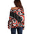 Canada National Indigenous Peoples Day 2024 Off Shoulder Sweater Haida Pattern - Wonder Print Shop