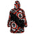 Canada National Indigenous Peoples Day 2024 Wearable Blanket Hoodie Haida Pattern