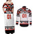 Canada Hockey 2024 Couples Matching Off Shoulder Maxi Dress and Long Sleeve Button Shirt Haida Maple Leaf - Wonder Print Shop