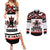 Canada Hockey 2024 Couples Matching Summer Maxi Dress and Long Sleeve Button Shirt Haida Maple Leaf - Wonder Print Shop