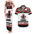 Canada Hockey 2024 Couples Matching Tank Maxi Dress and Hawaiian Shirt Haida Maple Leaf - Wonder Print Shop