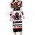 Canada Hockey 2024 Family Matching Long Sleeve Bodycon Dress and Hawaiian Shirt Haida Maple Leaf - Wonder Print Shop