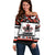 Canada Hockey 2024 Off Shoulder Sweater Haida Maple Leaf - Wonder Print Shop