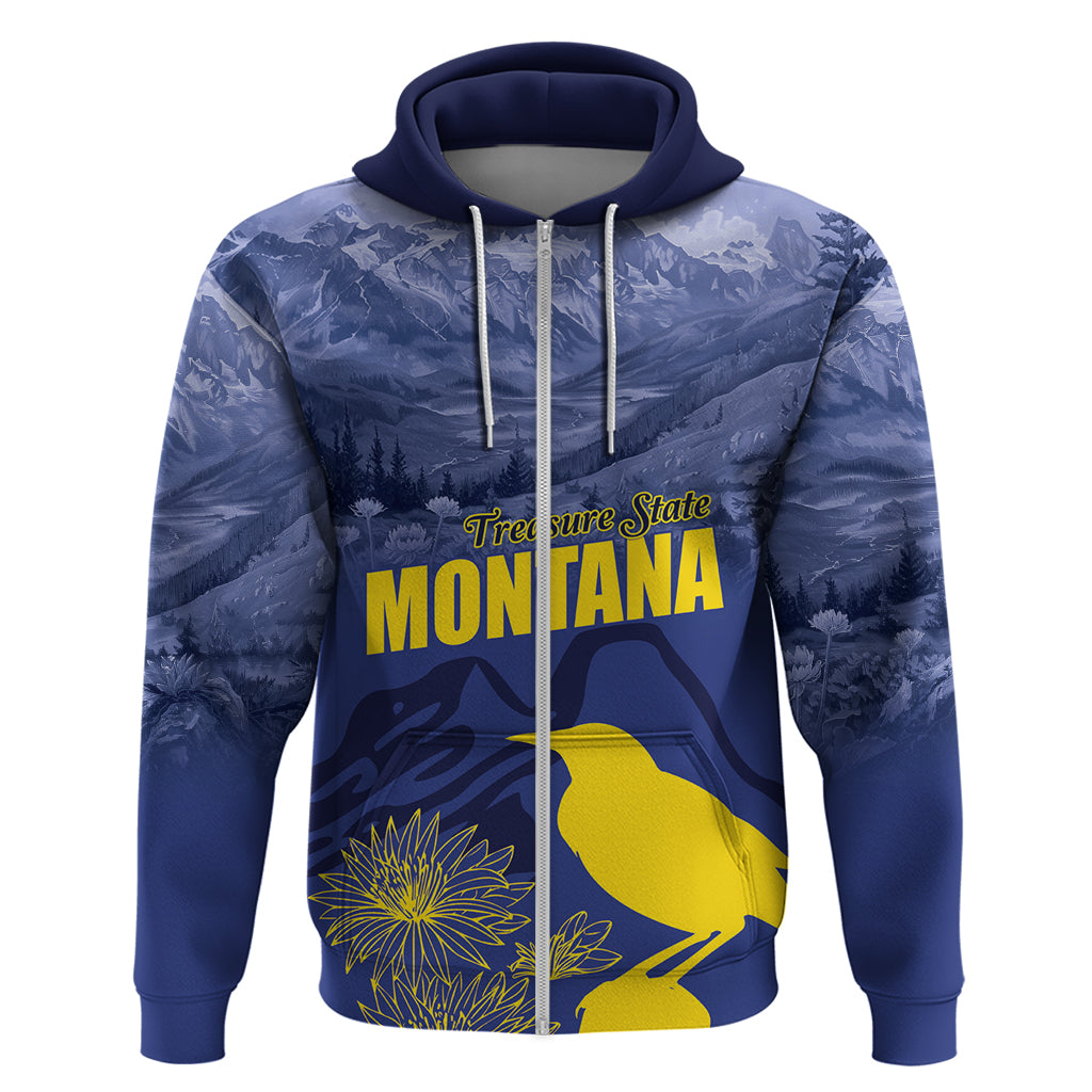 National Montana Day 2024 Zip Hoodie The Treasure State - Wonder Print Shop