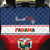 Panama Independence Day Back Car Seat Cover Coat Of Arms Pollera Pattern - Wonder Print Shop