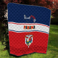 Panama Independence Day quilt coat blanket with quilted pattern and Panama crest emblem