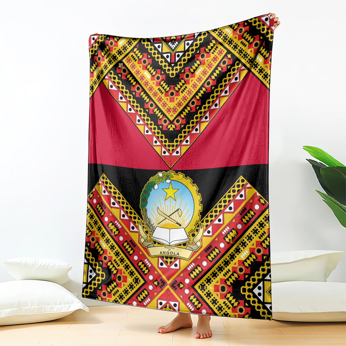 angola-independence-day-blanket-coat-of-arms-samakaka-pattern