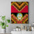 Angola Independence Day Canvas Wall Art Coat Of Arms Samakaka Pattern - Wonder Print Shop