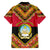 Angola Independence Day Family Matching Puletasi Dress and Hawaiian Shirt Coat Of Arms Samakaka Pattern - Wonder Print Shop