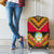 Angola Independence Day Luggage Cover Coat Of Arms Samakaka Pattern - Wonder Print Shop