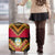 Angola Independence Day Luggage Cover Coat Of Arms Samakaka Pattern - Wonder Print Shop