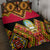 Angola Independence Day Quilt Bed Set Coat Of Arms Samakaka Pattern - Wonder Print Shop