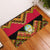 Angola Independence Day Rubber Doormat Coat Of Arms Samakaka Pattern - Wonder Print Shop