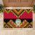 Angola Independence Day Rubber Doormat Coat Of Arms Samakaka Pattern - Wonder Print Shop