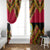 Angola Independence Day Window Curtain Coat Of Arms Samakaka Pattern - Wonder Print Shop