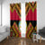 Angola Independence Day Window Curtain Coat Of Arms Samakaka Pattern - Wonder Print Shop