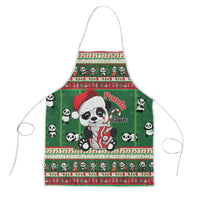 Cute Panda Claus Christmas Apron Panda Santa Claus - Wonder Print Shop
