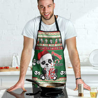 Cute Panda Claus Christmas Apron Panda Santa Claus - Wonder Print Shop