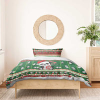 Cute Panda Claus Christmas Bedding Set Panda Santa Claus - Wonder Print Shop