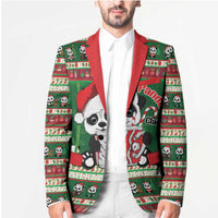 Cute Panda Claus Christmas Blazer Panda Santa Claus - Wonder Print Shop