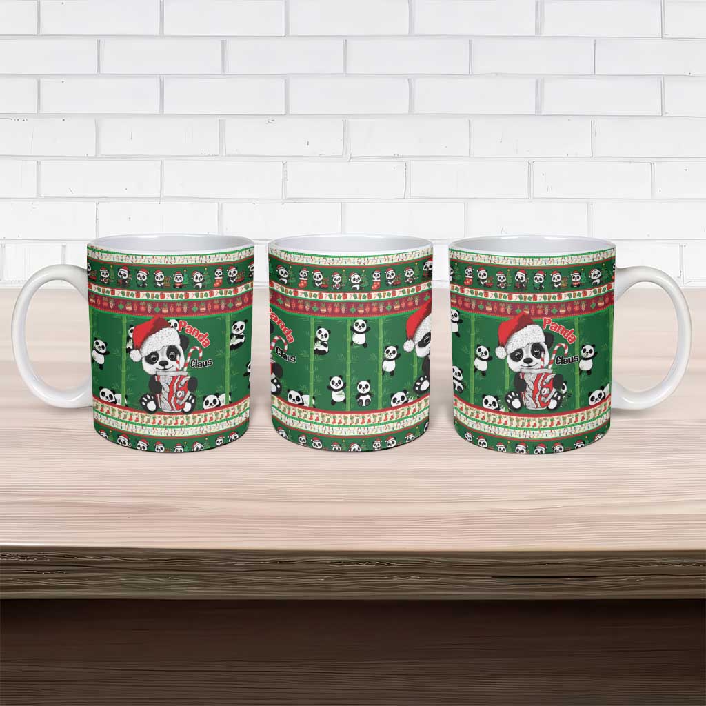 Cute Panda Claus Christmas Ceramic Mug Panda Santa Claus - Wonder Print Shop
