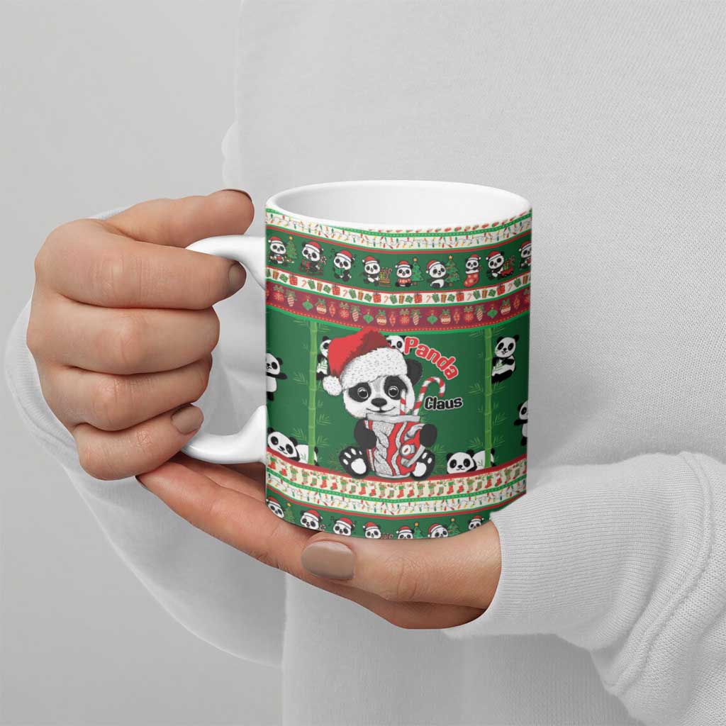 Cute Panda Claus Christmas Ceramic Mug Panda Santa Claus - Wonder Print Shop