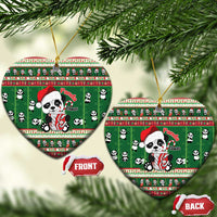 Cute Panda Claus Christmas Ceramic Ornament Panda Santa Claus - Wonder Print Shop