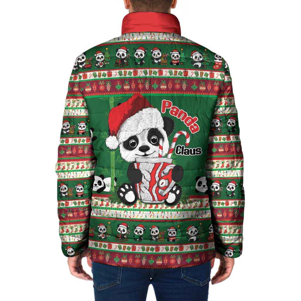 Cute Panda Claus Christmas Padded Jacket Panda Santa Claus - Wonder Print Shop