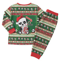 Cute Panda Claus Christmas Pajama Set Panda Santa Claus - Wonder Print Shop