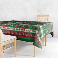 Cute Panda Claus Christmas Tablecloth Panda Santa Claus - Wonder Print Shop