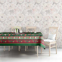 Cute Panda Claus Christmas Tablecloth Panda Santa Claus - Wonder Print Shop