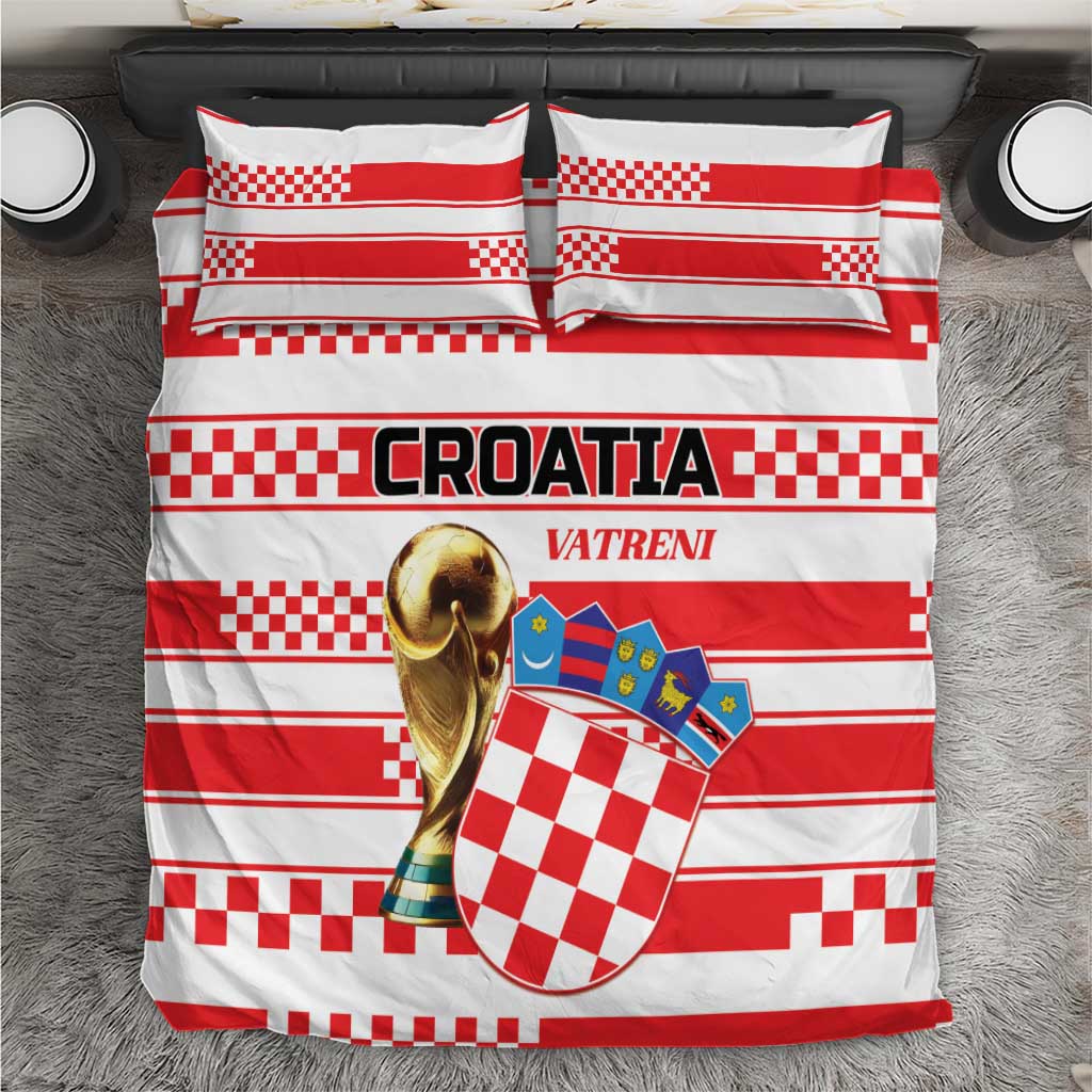 World Football Croatia 2026 Bedding Set Vatreni Hrabar Broj - Wonder Print Shop