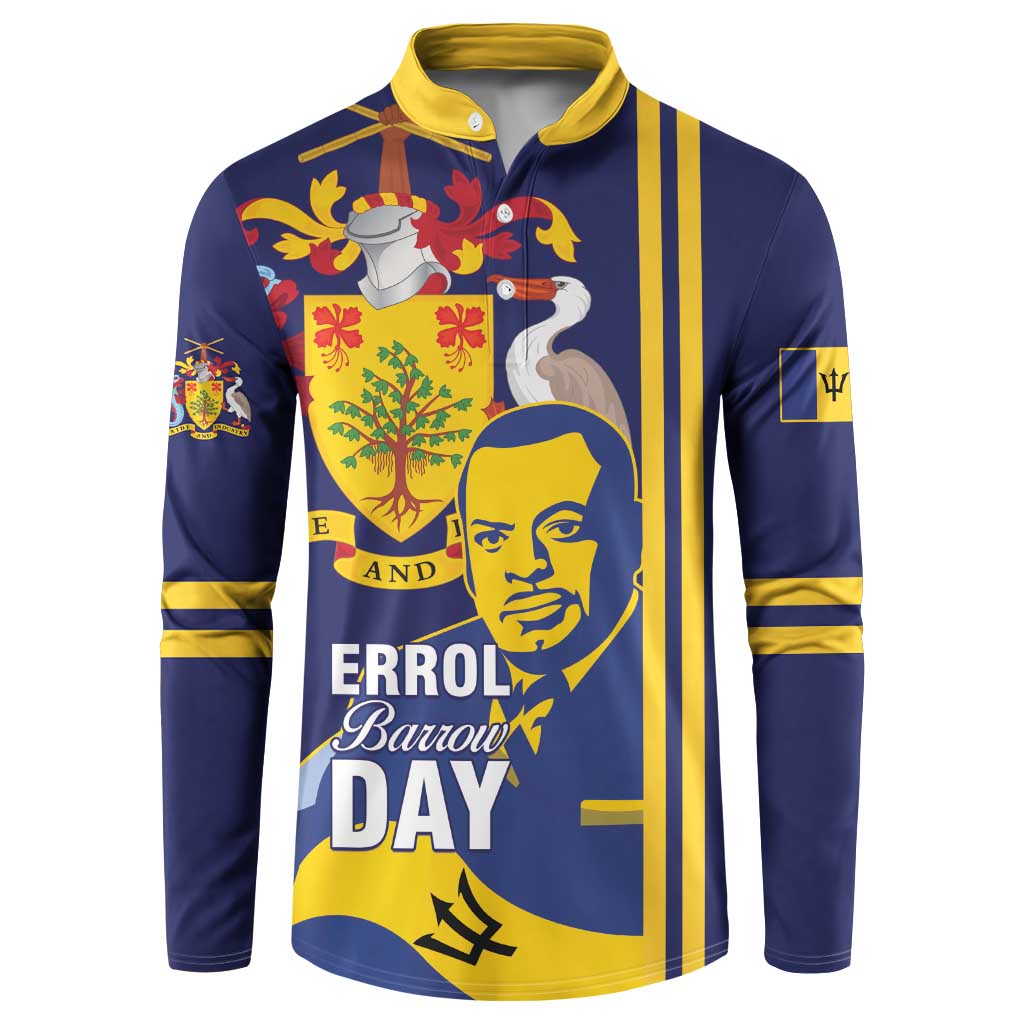 Navy and yellow day-button sweatshirt with bold portrait graphic on front