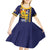 Barbados Errol Barrow Day Kid Short Sleeve Dress Barbadian Father of Independence