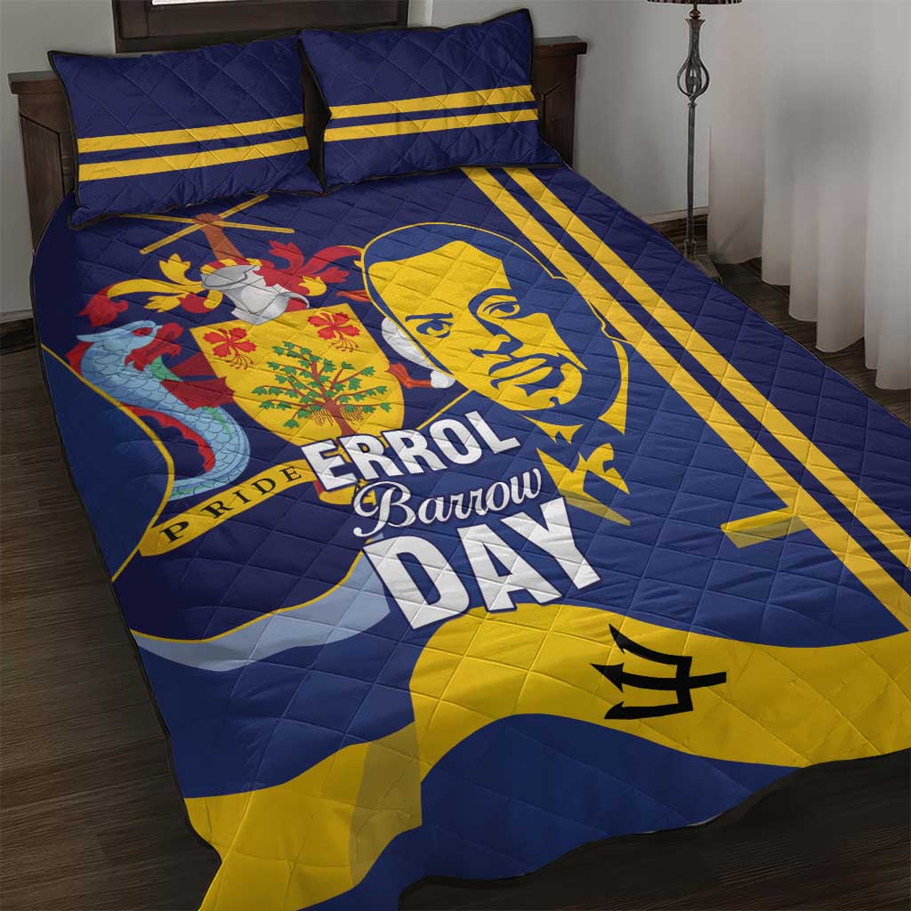 Barbados Errol Barrow Day Quilt Bed Set Barbadian Father of Independence - Wonder Print Shop