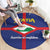 Statia Round Carpet Sint Eustatius Coat Of Arms - Wonder Print Shop