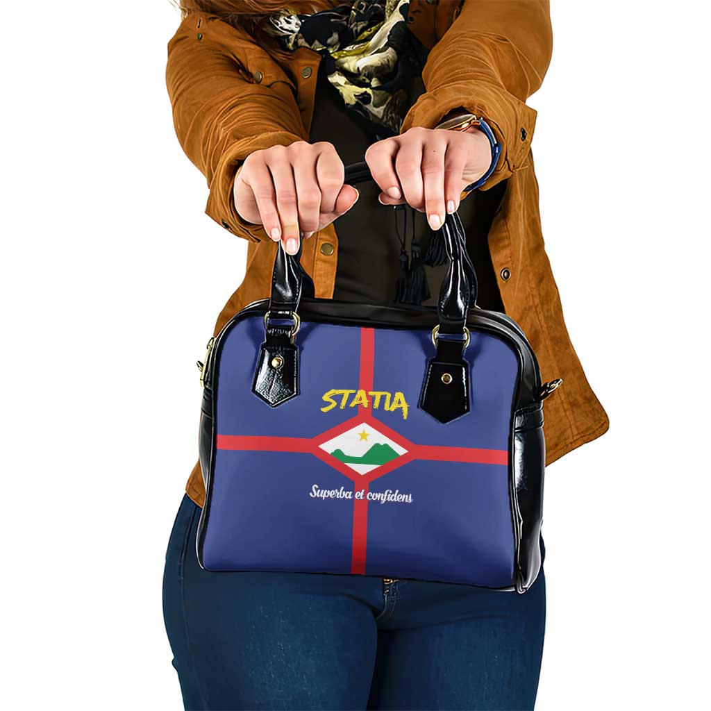 Statia Shoulder Handbag Sint Eustatius Coat Of Arms - Wonder Print Shop