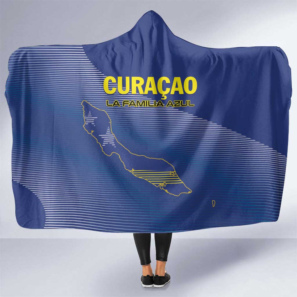 Curacao Football Hooded Blanket La Familia Azul Go Champion