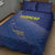 Curacao Football Quilt Bed Set La Familia Azul Go Champion