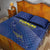 Curacao Football Quilt Bed Set La Familia Azul Go Champion