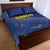 Curacao Football Quilt Bed Set La Familia Azul Go Champion